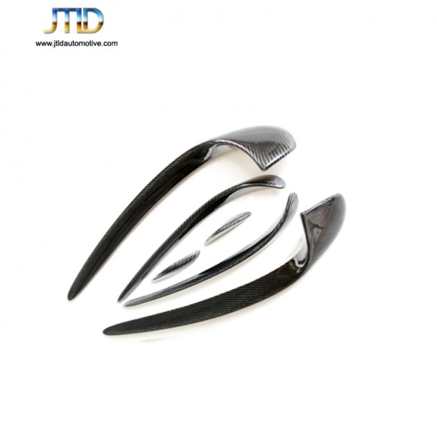 JT1-BENZ028 Front Bumper Canards Glossy FOR BENZ C Class W205 4 DOOR（2 DOOR）