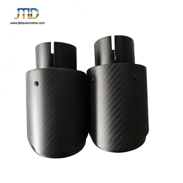 JTS-088 Mat carbon fiber single exhaust tip