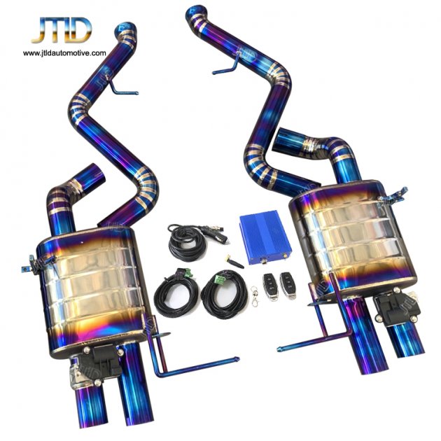 JTS-BM-063 BMW E90 E92 M3 with controller titanium rear segment performance exhaust system  