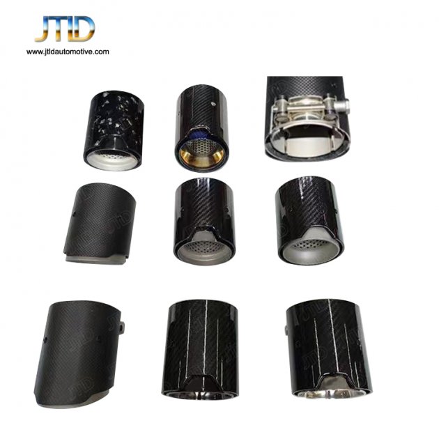 JTS-202 carbon fibre Black plating Steel Exhaust Tip for BMW M2C M3 M4 F87 F82 F80