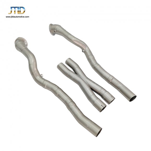 JTDFE-032 For Ferrari F12 812 Stainless Steel Exhaust Downpipe sand blaster surface