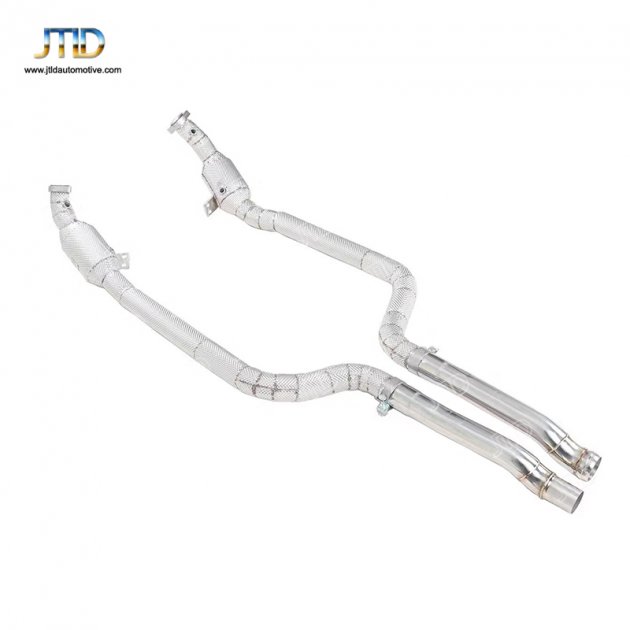 JTDBE-203 Exhaust DownPipe for 2015 Mercedes Benz E class coupe E400 6 cylinders 4 matic 3.0L