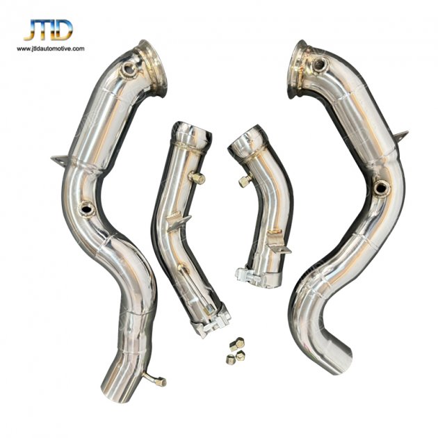 JTDBE-215 Exhaust DownPipe for Mercedes Benz GLE63 with OPF downpipe 80-76mm piping