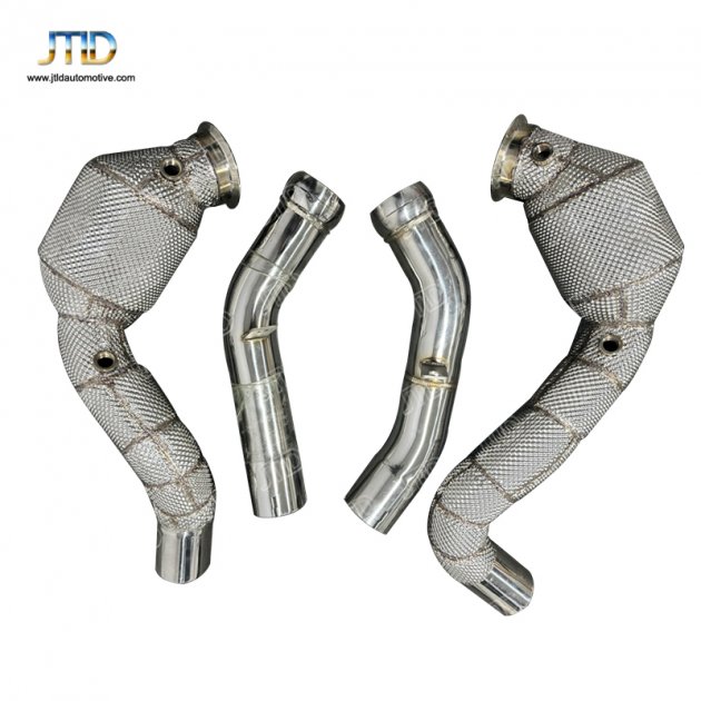 JTDBE-214 For Mercedes Benz 2017 E63 W213 M177 without OPF Euro6 standard 200cells downpipe