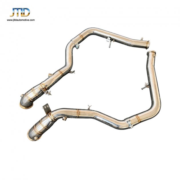 JTDBE-224  Downpipes For Benz G500 G550 G63 W464 4.0T 2019-2023 Stainless Steel Catless Exhaust downpipe without