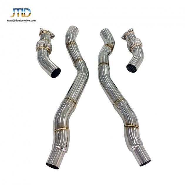 JTDAU-101 Front pipe for 2012-2018 Audi A6 A7 Valved Sport Exhaust System  C7 C7.5 A6 A7
