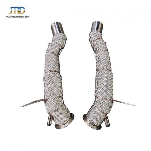 JTDFE-035 For Ferrari 458 high flow catless downpipe with heat shiled