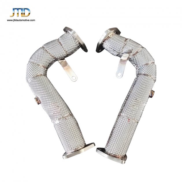 JTDAU-109 Exhaust DownPipe for 2012-2018 Audi A6 A7 Front Race Pipes C7 C7.5 A6 A7  2013 audi a6 3.0 v6 OEM