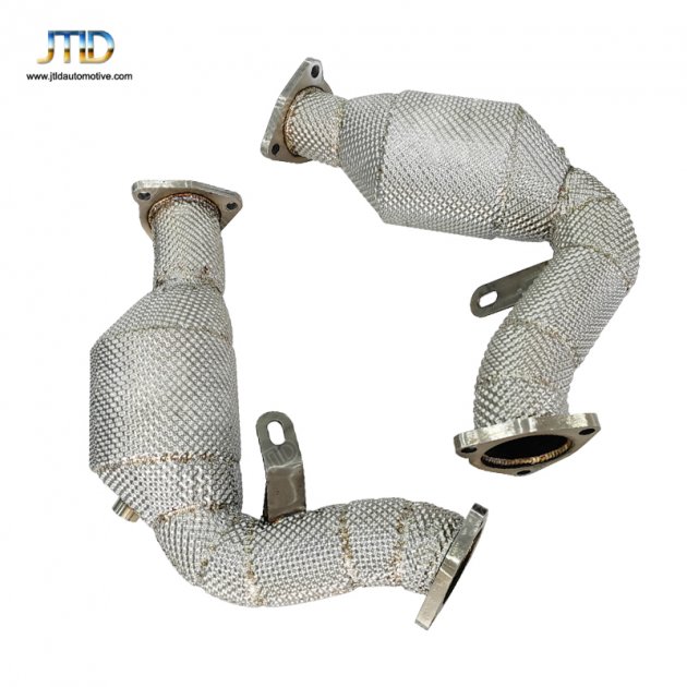 JTDAU-111 Exhaust DownPipe for 2009-2017 S4 S5 B8 B8.5 3.0L catted downpipe