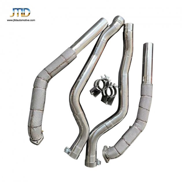 JTDBE-238 Exhaust Downpipe for benz 2013 CLS550 4MATIC V8 4.7L AWD