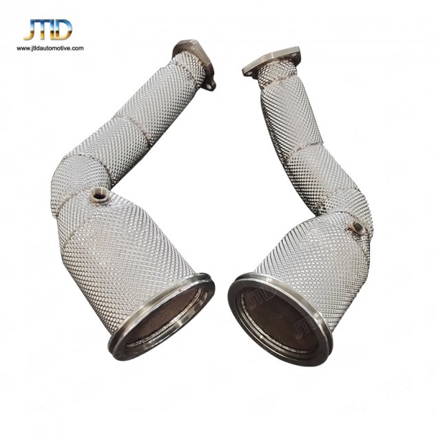 JTDAU-115 Exhaust DownPipe for 2019+ AUDI RS6 RS7 C8 4.0T no OPF