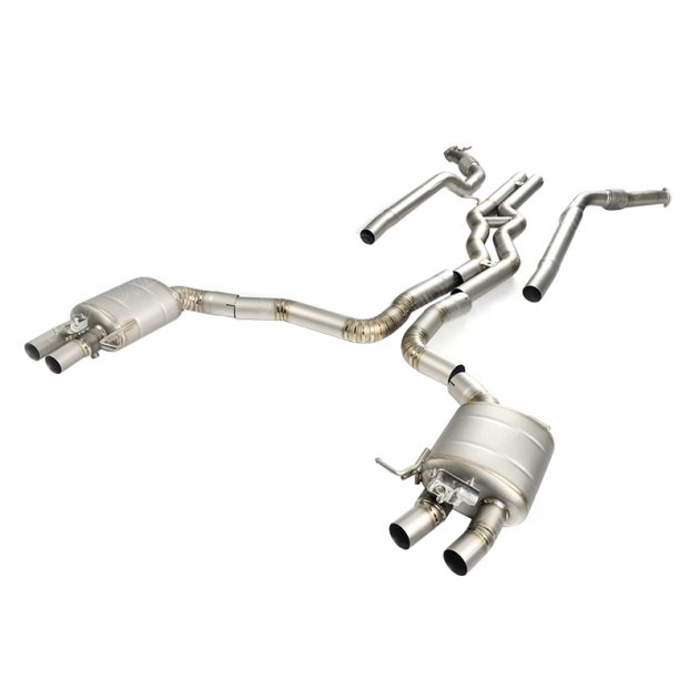 JTS-AU-234 304 stainless steel Valved exhaust system for 2019+Audi RS6 RS7 C8